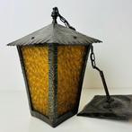 Lamp - Amsterdamse school lantaarn hanglamp - Smeedijzer, Antiek en Kunst