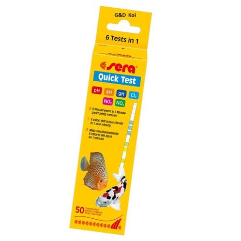 Sera Quicktest, teststrips 50st extra nauwkeurig!, Tuin en Terras, Vijver-toebehoren, Overige typen, Nieuw, Ophalen of Verzenden