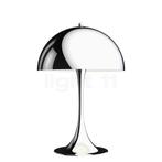 Louis Poulsen Panthella Tafellamp, lampenkap chroom glimmend, Verzenden, Nieuw