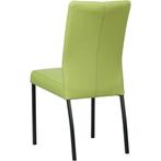 Leren eetkamerstoel Comfort - Toledo Lime (felgroen) -, Huis en Inrichting, Stoelen, Leren eetkamerstoel Comfort - Toledo Lime (felgroen) - Poten staal vierkant zwart past perfect in uw interieur als u woonstijl: Modern is.