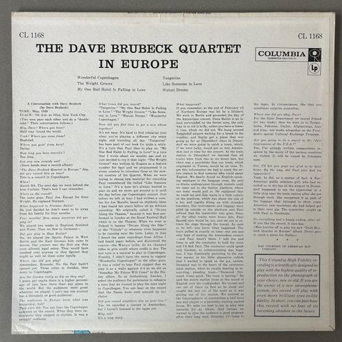 Dave Brubeck - The Dave Brubeck Quartet In Europe (1st mono, Cd's en Dvd's, Vinyl Singles