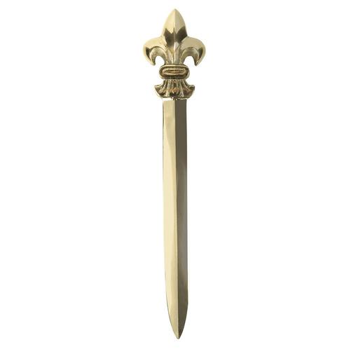 vintage koper briefopener fleur de lis 24cm*, Huis en Inrichting, Woonaccessoires | Overige, Verzenden