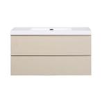 Badkamermeubel Summer 100cm mat beige zonder kraangat, Verzenden, Nieuw