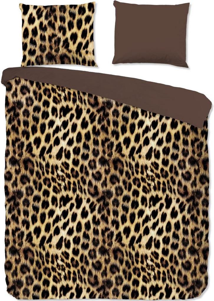 2dekans | Pure Dekbedovertrek Luipaard - Bruin - 140x200cm, Huis en Inrichting, Slaapkamer | Beddengoed, Bruin, Zo goed als nieuw