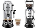 De Longhi  eckg6821.m Dedica Pack Pistonmachine Zilver, Witgoed en Apparatuur, Koffiezetapparaten, Verzenden, Nieuw, Combi