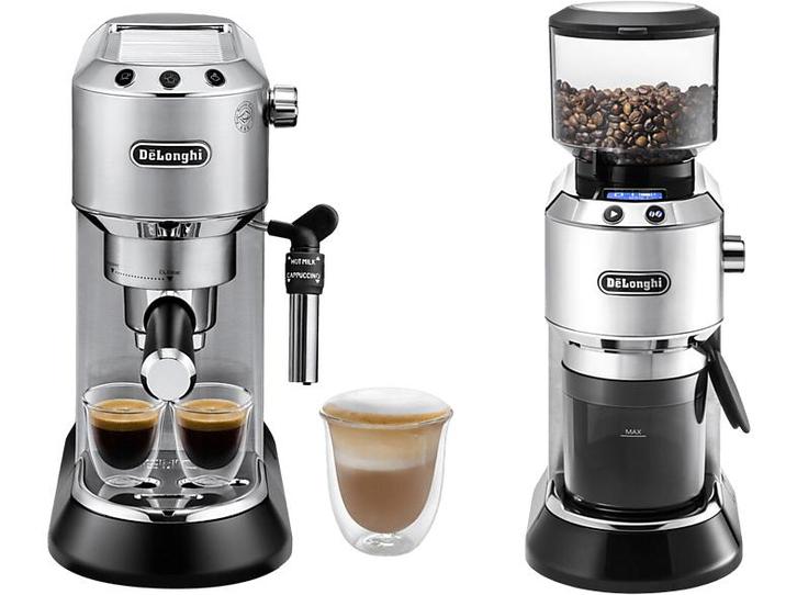 De Longhi  eckg6821.m Dedica Pack Pistonmachine Zilver, Witgoed en Apparatuur, Koffiezetapparaten, Nieuw, Combi, Verzenden