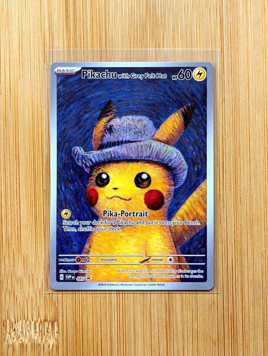 Pokémon - 1 Card - Pikachu with Grey Felt Hat 085 Van Gogh, Hobby en Vrije tijd, Verzamelkaartspellen | Pokémon