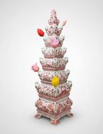 Vaas - Porselein - Tulpenvaas XL (80 cm), Antiek en Kunst