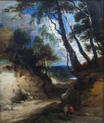 Scuola fiamminga (XVIII) - Paesaggio, Antiek en Kunst, Kunst | Schilderijen | Klassiek