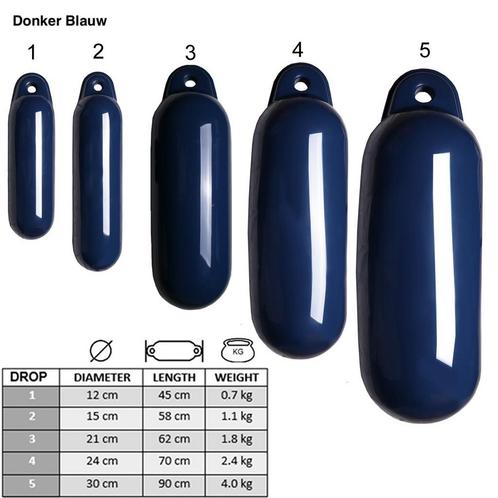 Drop Fenders Donker Blauw - alle maten, Watersport en Boten, Bootonderdelen, Ophalen of Verzenden