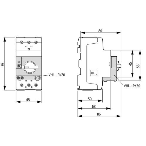 Eaton PKZM0 Motorbeschermingsschakelaar 1.6-2.5A - 199183, Doe-het-zelf en Verbouw, Elektra en Kabels, Overige typen, Nieuw, Verzenden