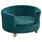 TRUUSK Hondensofa met Zachte Hoes - Dierensofa met Houten Po, Verzenden, Nieuw