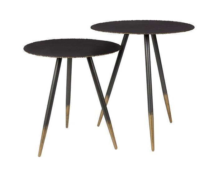 Dutchbone Bijzettafel set van 2 Stalwart | 2300114, Huis en Inrichting, Tafels | Bijzettafels, Nieuw, Ophalen of Verzenden