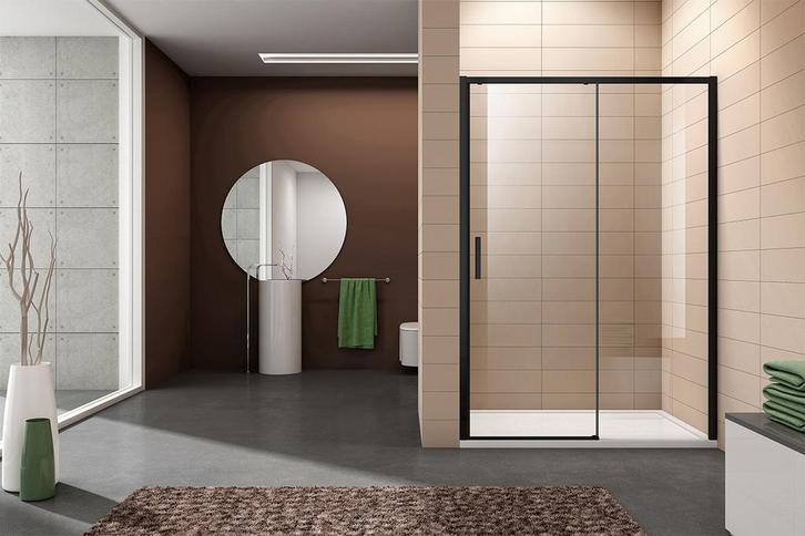 Sani Royal Douchedeur met Schuifdeur 100x200 cm, Doe-het-zelf en Verbouw, Sanitair