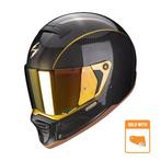 Scorpion EXO-HX1 Carbon Se Zwart-Goud Integraalhelm, Verzenden, Nieuw met kaartje, Overige merken, XXL