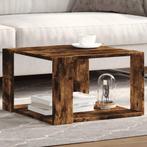 vidaXL Salontafel 51,5x51,5x30 cm bewerkt hout gerookt, Verzenden, Nieuw, Overige houtsoorten, 50 tot 100 cm
