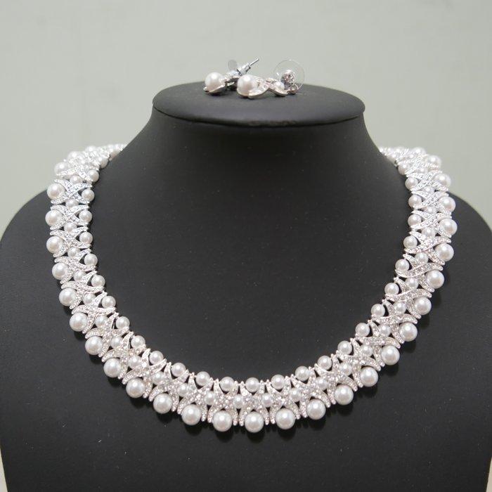 Camrose & Kross - zilverkleurig - Halsketting - Jacqueline, Antiek en Kunst, Curiosa en Brocante