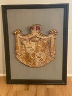 Wapen kunstwerk - Snijwerk Hout - Nederland (Zonder, Antiek en Kunst