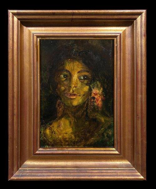 École Espagnole (XX) - Carmen, Antiek en Kunst, Kunst | Schilderijen | Klassiek