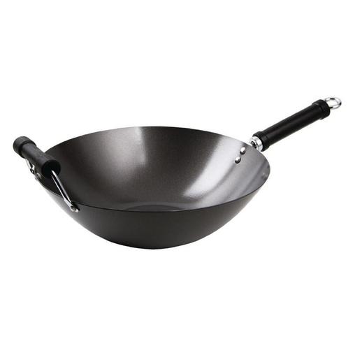 Wokpan met platte bodem | 35,6(Øx15(h)cm Kitchen Craft, Zakelijke goederen, Horeca | Keukenapparatuur, Nieuw in verpakking, Verzenden