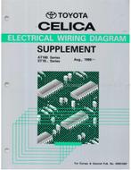 1990 TOYOTA CELICA ELECTRISCH SCHEMA WERKPLAATSHANDBOEK, Auto diversen, Handleidingen en Instructieboekjes