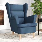 vidaXL Fauteuil 74x84x100 cm stof blauw, Huis en Inrichting, Fauteuils, Verzenden, Nieuw