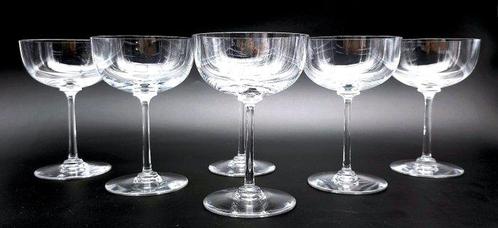 St. Louis - Champagneglas (6) - DAPHNE - Kristal -, Antiek en Kunst, Antiek | Meubels | Tafels