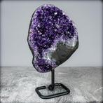 Natuurlijke Amethist op standaard, Uruguay- 2250.11 g, Verzamelen, Mineralen en Fossielen