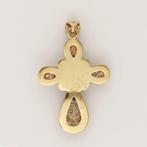 Zonder Minimumprijs - Hanger - 18 karaat Geel goud - Parel -, Sieraden, Tassen en Uiterlijk, Antieke sieraden