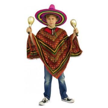 Mexicaanse ponchos kinderen - Mexicaanse kleding