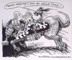 Pentekening Amerika - Irak portemonnee (lijst optie), Verzenden