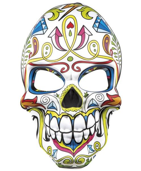 Mexicaans Masker Mr Day Of The Dead, Hobby en Vrije tijd, Feestartikelen, Nieuw, Verzenden