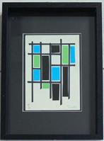 Siep Van Den Berg (1913-1998) - Collage in groen zwart en