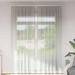 vidaXL Gordijnen voile met roedezakken 2 st lichtgrijs, Huis en Inrichting, Stoffering | Gordijnen en Lamellen, Verzenden, Nieuw