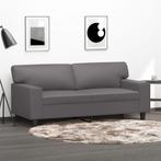 vidaXL Tweezitsbank 140 cm kunstleer grijs, Huis en Inrichting, Banken | Bankstellen, Verzenden, 150 tot 200 cm, Leer, Nieuw