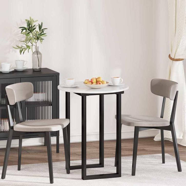 vidaXL Tafelblad Hoogglans wit 60 x 60 x 1.5 cm Bewerkt hout, Huis en Inrichting, Tafels | Eettafels, Nieuw, Verzenden