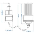 ProPlus Verloopkabel DIN naar sigarettenaansteker - 15 cm..., Ophalen of Verzenden, Nieuw
