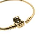 Gouden Pandora armband; Snake Chain | 19 cm (dames sieraad), Sieraden, Tassen en Uiterlijk, Armbanden, Ophalen of Verzenden, Gebruikt