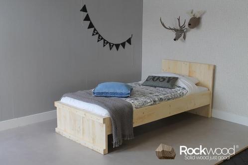 Rockwood® Tienerbed Michael  antraciet wash  inclusief, Kinderen en Baby's, Kinderkamer | Bedden, Nieuw, Ophalen of Verzenden