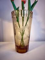 Bohemian - Vaas - Glas - Antieke uraniumglas vaas