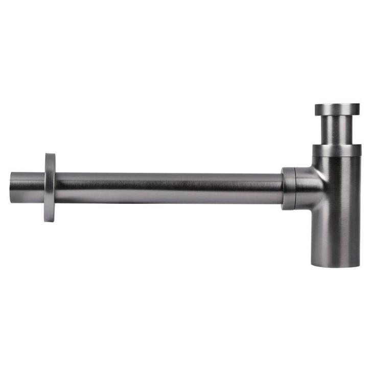 Differnz design sifon met muurbuis - gun metal, Doe-het-zelf en Verbouw, Sanitair, Nieuw, Verzenden