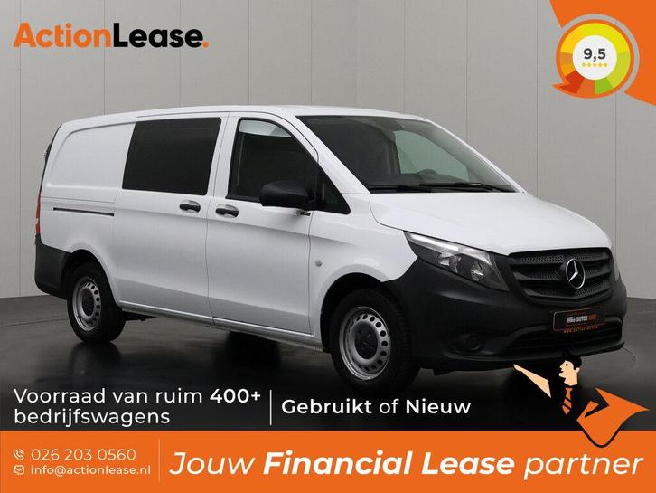 Mercedes Vito Bestelbus L2 H1 2023 Diesel Automaat, Auto's, Mercedes-Benz, Dealer onderhouden, Te koop, Zwart, Automaat, Financial lease