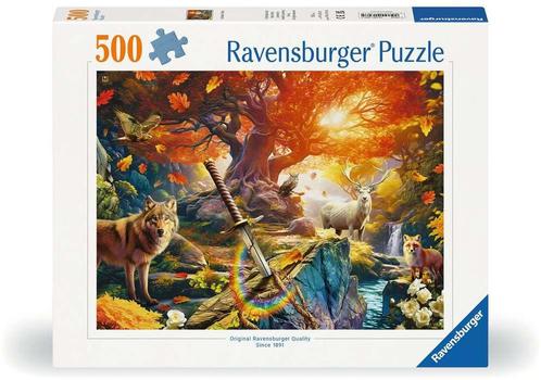 Het Bos van Excalibur Puzzel (500 stukjes) | Ravensburger -, Hobby en Vrije tijd, Denksport en Puzzels, Nieuw, Verzenden