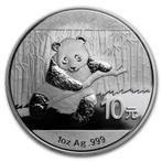 Chinese Panda 1 oz 2014 (8.000.000 oplage), Postzegels en Munten, Verzenden, Oost-Azië, Losse munt, Zilver