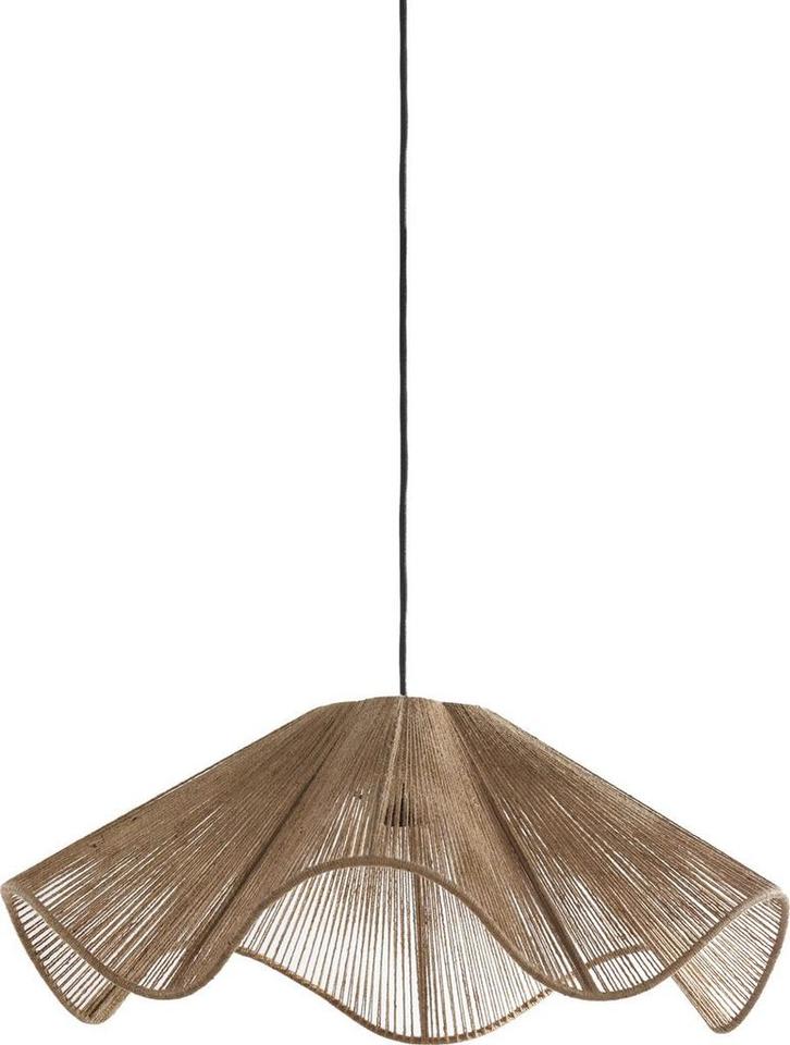 2dekans | Light & Living Hanglamp Fodara Jute – 48×19 cm –, Huis en Inrichting, Lampen | Hanglampen, Zo goed als nieuw, Ophalen of Verzenden