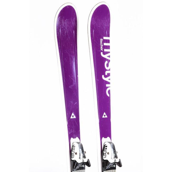 140 dames skis FISCHER PURE MY STYLE, purple + Fischer 9 (, Sport en Fitness, Skiën en Langlaufen, Gebruikt, Verzenden