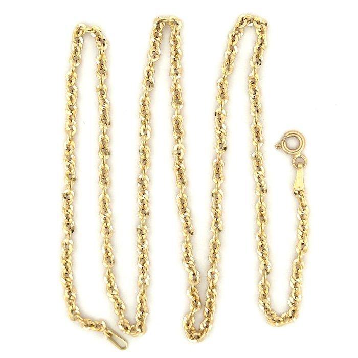 Halsketting - 18 karaat Geel goud, Sieraden, Tassen en Uiterlijk, Kettingen