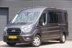 Ford Transit 350 2.0 TDCI L3H2 DC-5P, XENON, 2X SCHUIFDEUR,, Automaat, Stof, Gebruikt, Euro 6