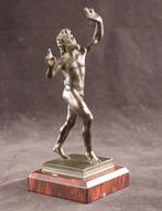 sculptuur, Grand Tour - Dansende faun - 20 cm - Brons,, Antiek en Kunst, Antiek | Keramiek en Aardewerk