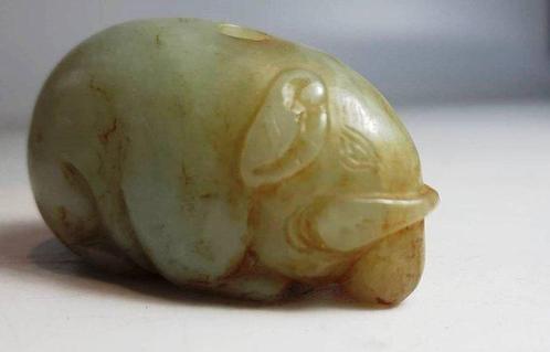 Hardstone - Presumably Jade Elephant - w/Provenance -, Antiek en Kunst, Antiek | Overige Antiek